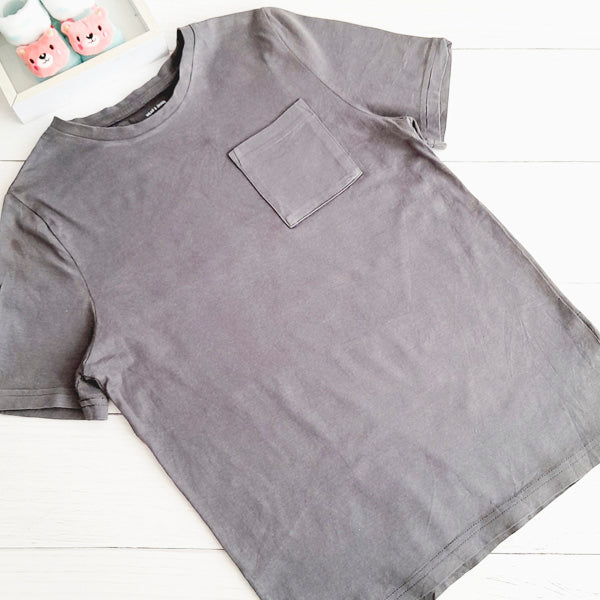 Polera Algodón Gris Marca Otra 8 A Estado Casi tiki