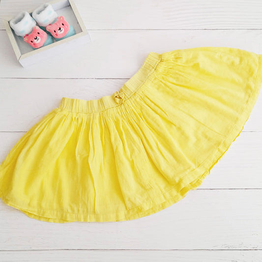 Falda Algodón Amarillo Marca Hym 2 A Estado Casi tiki