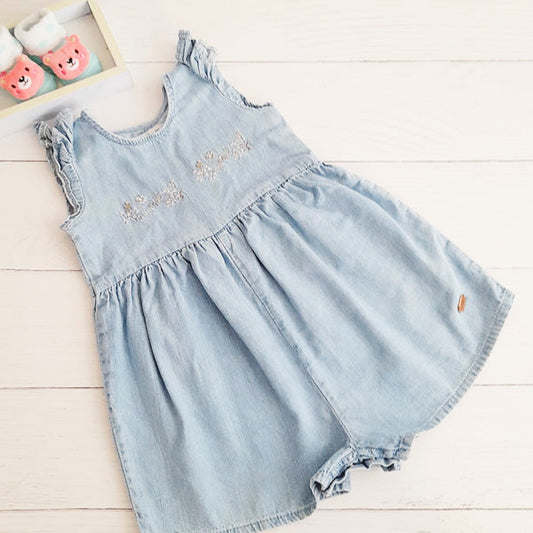 Enterito Algodón Azul Marca Infanti 12-18 M Estado Casi tiki