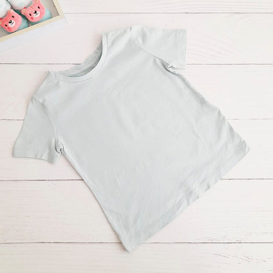 Polera Algodón Celeste Marca Otra 3 A Estado Casi tiki