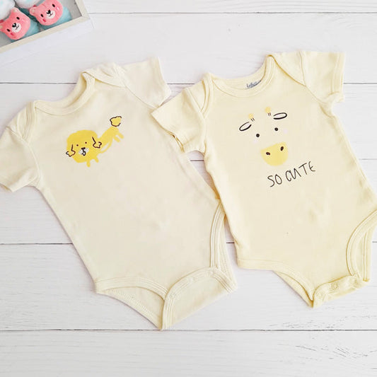 Pack Algodón Amarillo Marca Yamp! 6-9 M Estado Casi tiki