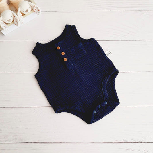 Body Algodón Azul Marca Shein 3-6 M Estado Tiki taka
