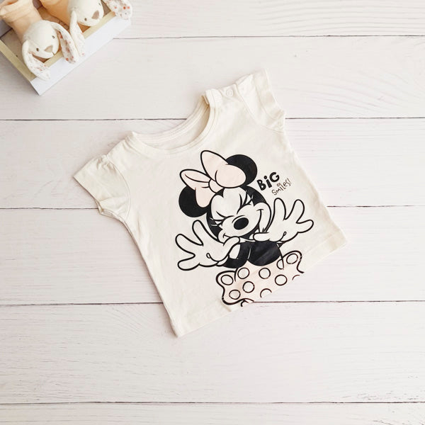 Polera Algodón Diseños Marca Disney 0-3 M Estado Casi tiki