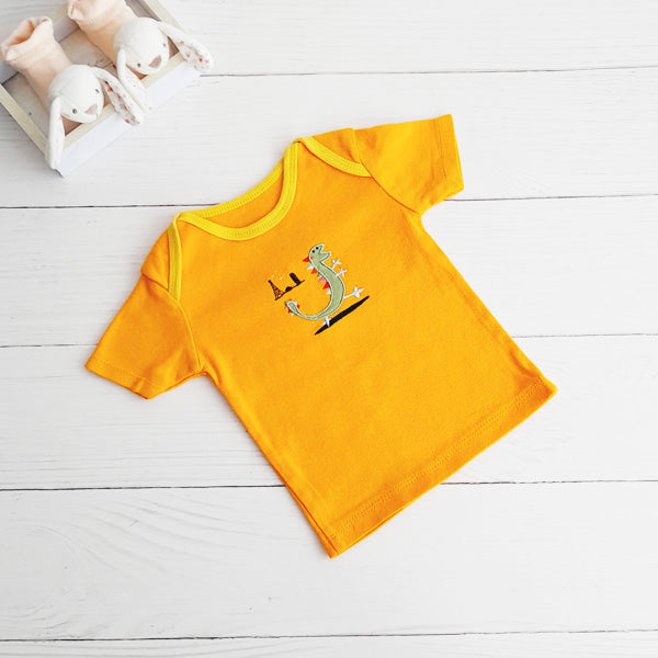 Polera Algodón Amarillo Marca Genérica 9 M Estado Casi tiki