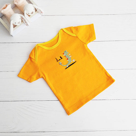 Polera Algodón Amarillo Marca Genérica 9 M Estado Casi tiki