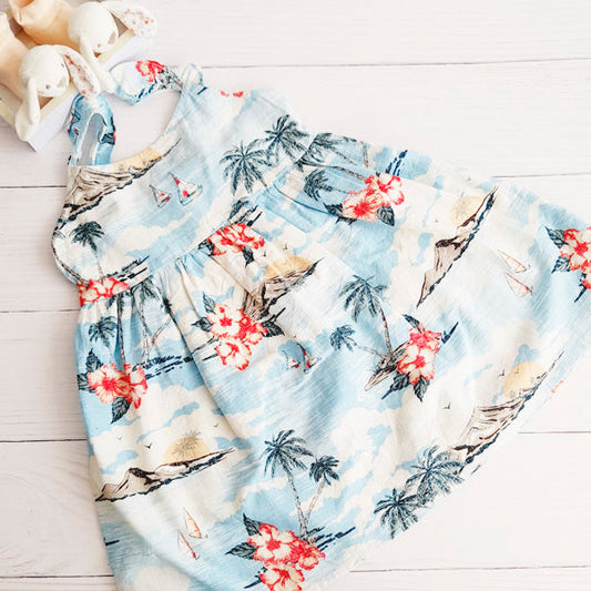 Vestido Algodón Diseños Marca George 3 A Estado Casi tiki