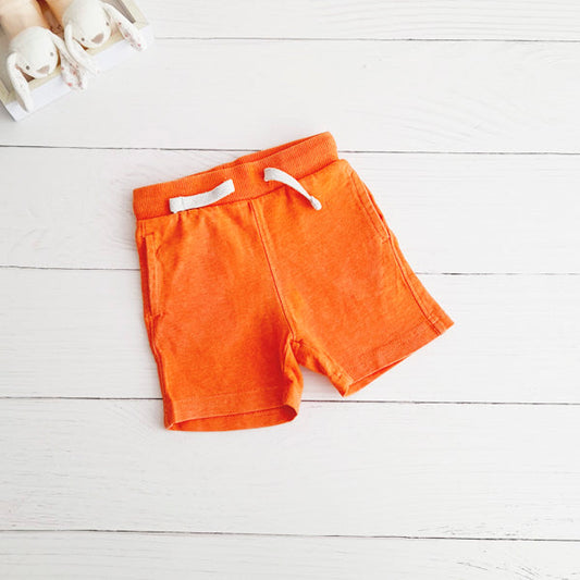 Short Algodón Naranja Marca Otra 6-9 M Estado Tiki taka