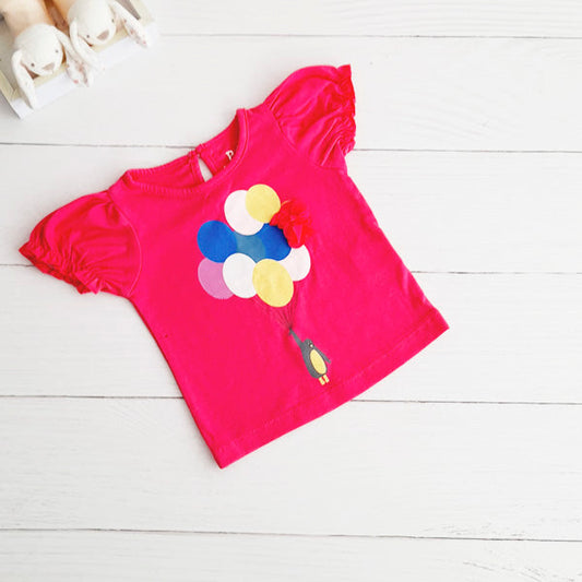 Polera Algodón Diseños Marca Baby harvest 6-9 M Estado Tiki taka