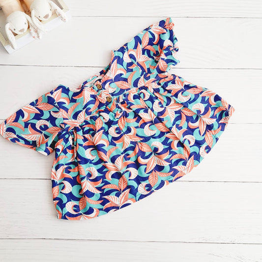 Blusa Algodón Multicolor Marca Otra 18 M Estado Tiki taka