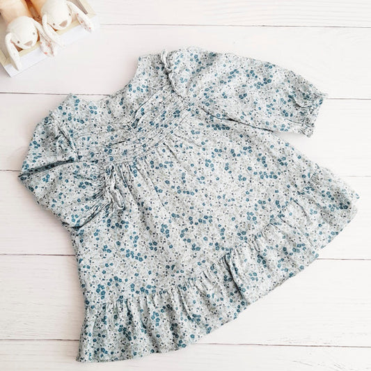 Vestido Algodón Diseños Marca Zara 9-12 M Estado Casi tiki