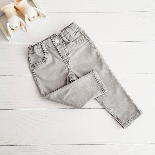 Jeans Mezclilla Gris Marca Hym 6-9 M Estado Tiki taka