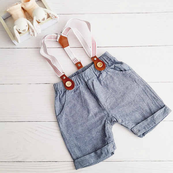 Short Algodón Gris Marca Genérica 9-12 M Estado Tiki taka