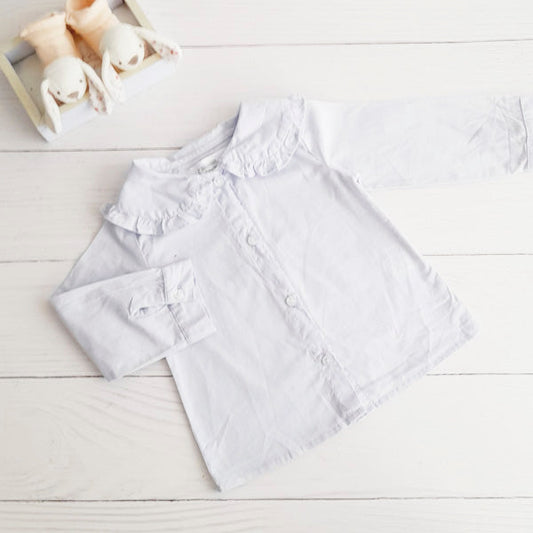 Blusa Algodón Celeste Marca Boulevard 18 M Estado Casi tiki