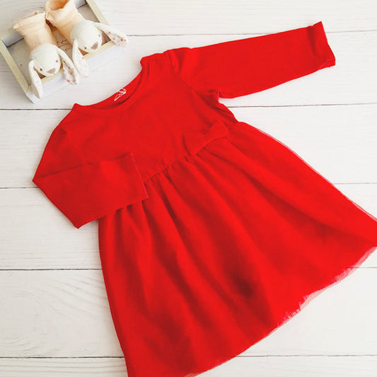 Vestido Algodón Rojo Marca Otra 12 M Estado Casi tiki