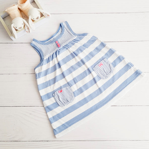 Vestido Algodón Diseños Marca Carter's 9 M Estado Casi tiki