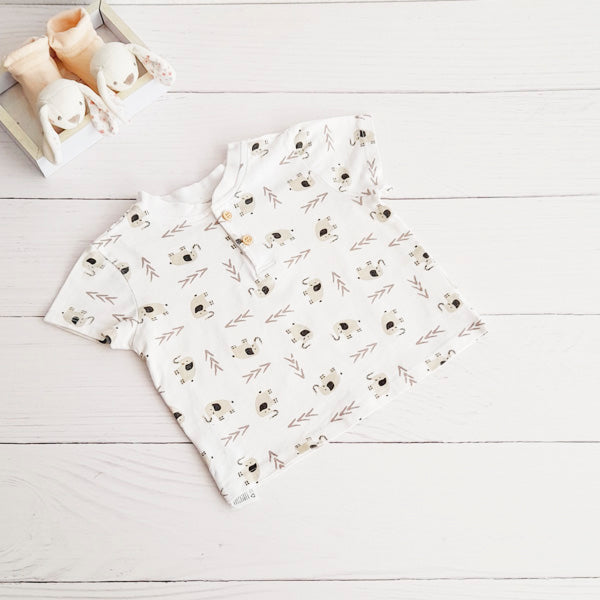 Polera Algodón Diseños Marca Otra 9-12 M Estado Casi tiki