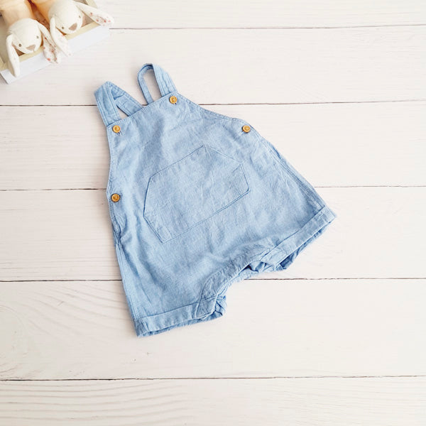 Jardinera Algodón Celeste Marca Hym RN Estado Tiki taka