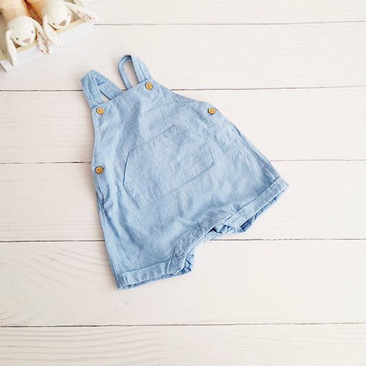 Jardinera Algodón Celeste Marca Hym RN Estado Tiki taka