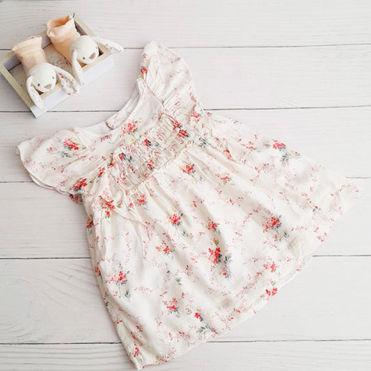 Vestido Algodón Diseños Marca Zara 12-18 M Estado Casi tiki