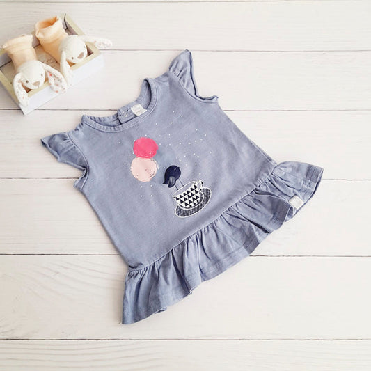 Polera Algodón Diseños Marca Opaline 18 M Estado Casi tiki