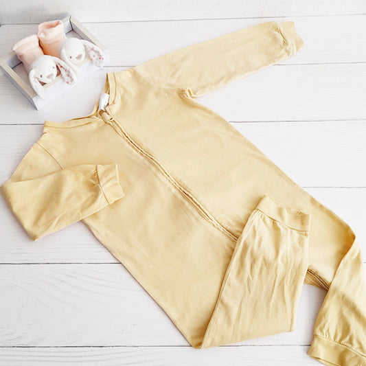 Enterito Algodón Amarillo Marca Hym 12-18 M Estado Casi tiki