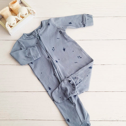 Pijama Algodón Azul Marca Boulevard 6 M Estado Casi tiki