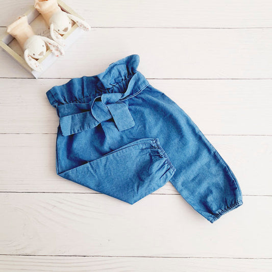 Pantalón Algodón Azul Marca Otra 9-12 M Estado Tiki taka