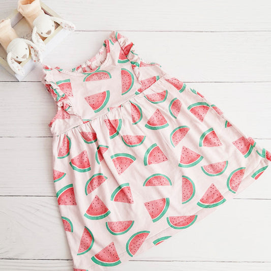 Vestido Algodón Diseños Marca Baby harvest 12-18 M Estado Casi tiki