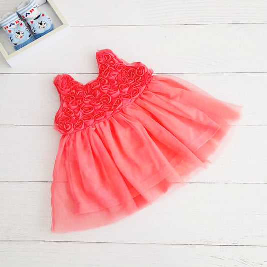 Vestido Algodón Coral Marca Limonada 3 M Estado Tiki taka