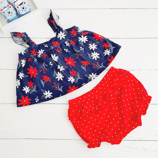 Conjunto Algodón Multicolor Marca Carter's 9 M Estado Casi tiki