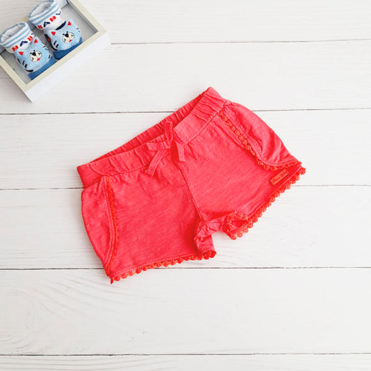 Short Algodón Coral Marca Ficcus 18-24 M Estado Casi tiki