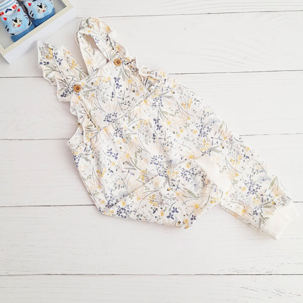 Jardinera Algodón Diseños Marca Baby harvest 6-9 M Estado Tiki taka