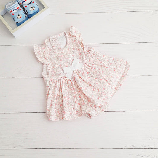 Body vestido Algodón Diseños Marca Baby harvest 0-3 M Estado Tiki taka