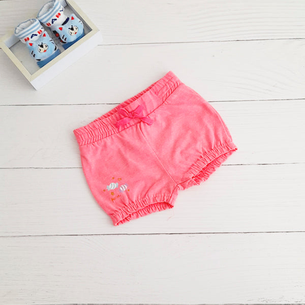 Short Algodón Fucsia Marca Ficcus 12-18 M Estado Casi tiki