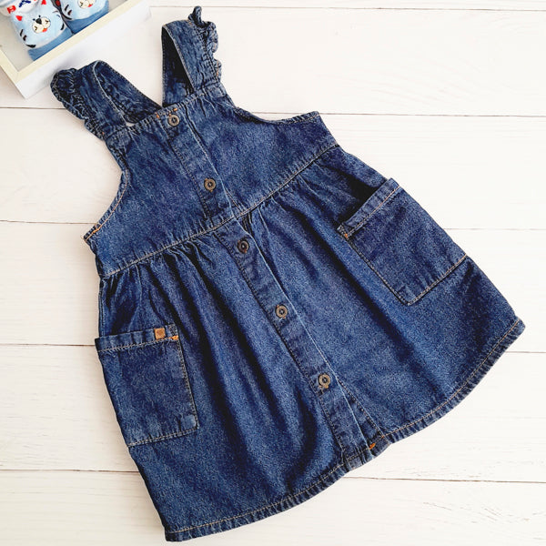 Vestido Algodón Azul Marca Tribu 2 A Estado Tiki taka