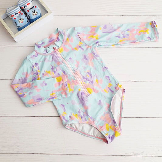 Traje de baño lycra Multicolor Marca Chess 2 A Estado Casi tiki