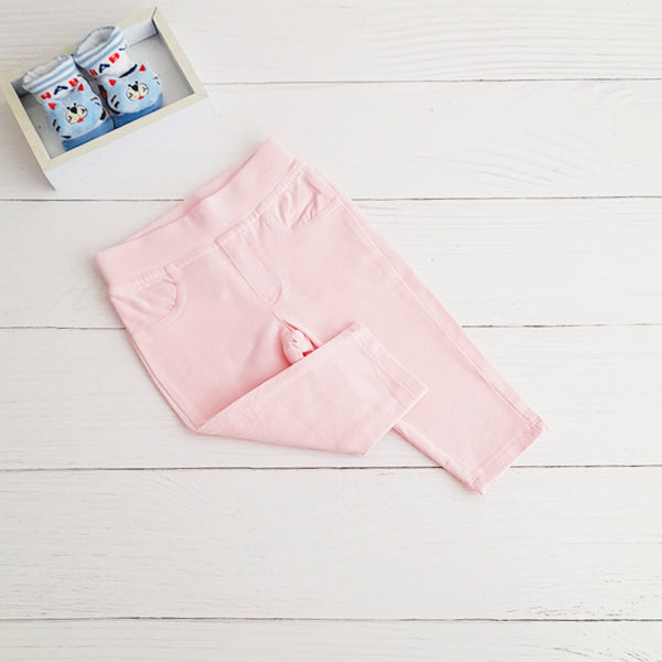 Calza Algodón Rosa Marca Baby by little topsis 9 M Estado Tiki taka