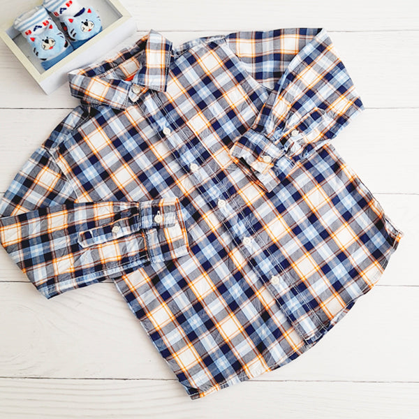 Camisa Algodón cuadrillé Marca Carter's 4 A Estado Tiki taka