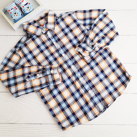 Camisa Algodón cuadrillé Marca Carter's 4 A Estado Tiki taka