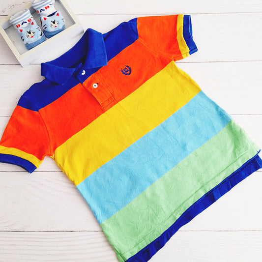 Polera Piqué Multicolor Marca Otra 4 A Estado Tiki taka