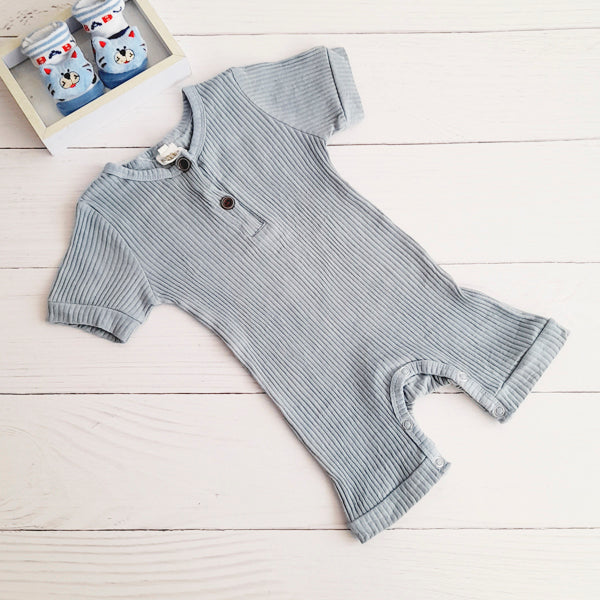 Enterito Algodón Gris Marca Genérica 9-12 M Estado Tiki taka