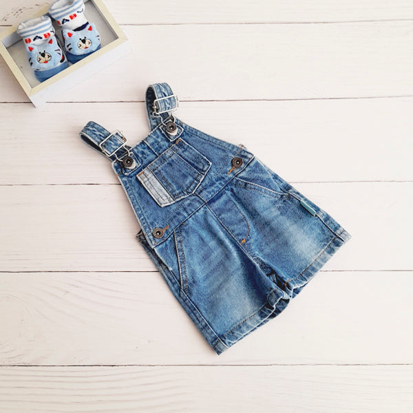 Jardinera Mezclilla Celeste Marca Ficcus RN Estado Casi tiki