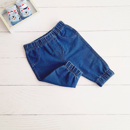 Calza Algodón Azul Marca Black and blue 6 M Estado Casi tiki