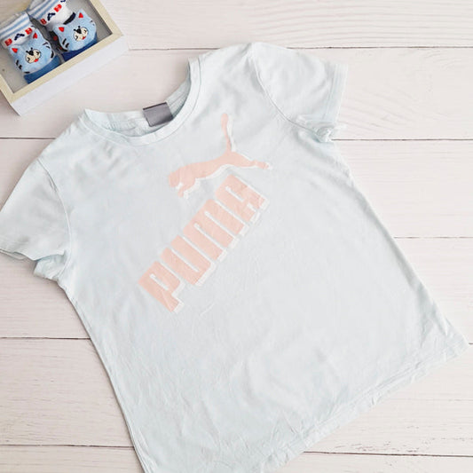 Polera Algodón Celeste Marca Puma 7 A Estado Tiki taka