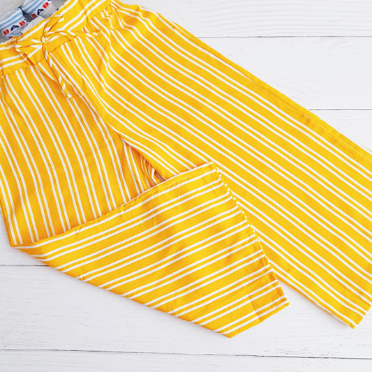 Pantalón Algodón Amarillo Marca Otra 7 A Estado Tiki taka