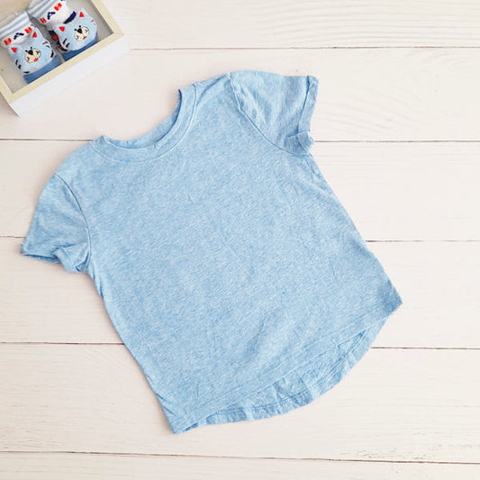 Polera Algodón Celeste Marca Cat & Jack 18 M Estado Tiki taka