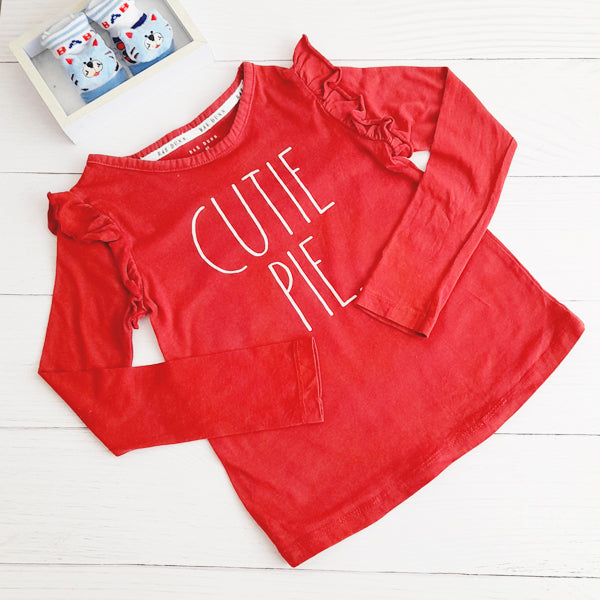 Polera Algodón Burdeo Marca Otra 6 A Estado Casi tiki