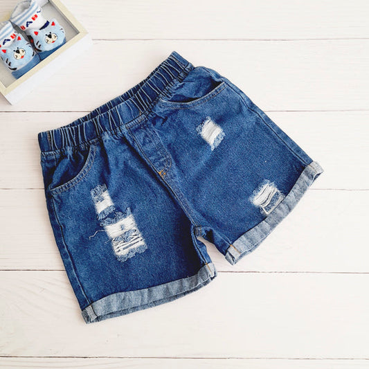 Short Algodón Azul Marca Otra 7 A Estado Tiki taka