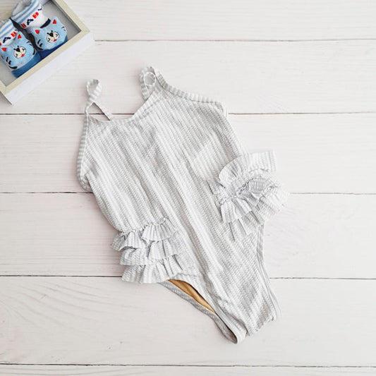 Traje de baño lycra Rayas Marca Old Navy 4 A Estado Casi tiki