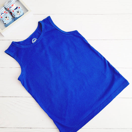 Polera Algodón Azul Marca Wonder Nation 4 A Estado Casi tiki